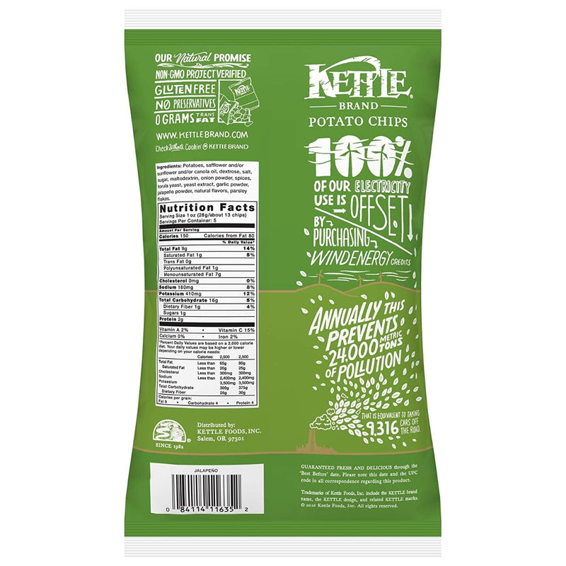 KETTLE Potato Chips Jalapeno 5 oz