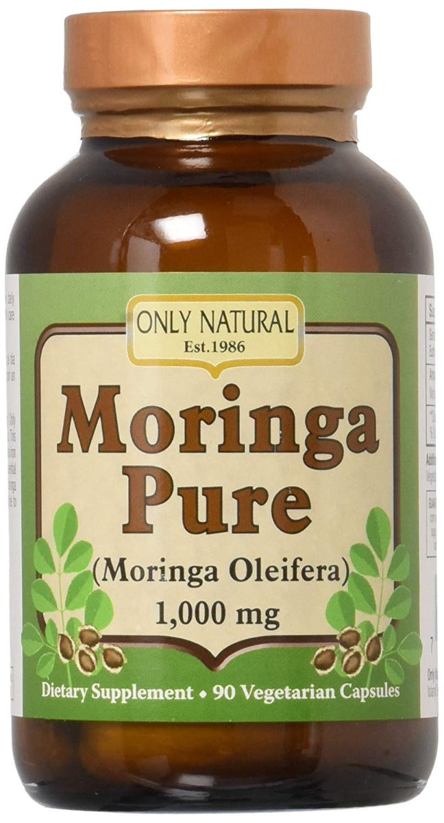 Only Natural Moringa Pure 1,000 mg 90 Veg Capsules
