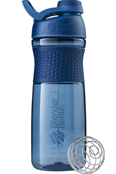  BlenderBottle Pro45 Extra Large Shaker Bottle, Grey/Blue, 45-Ounce:  Home & Kitchen